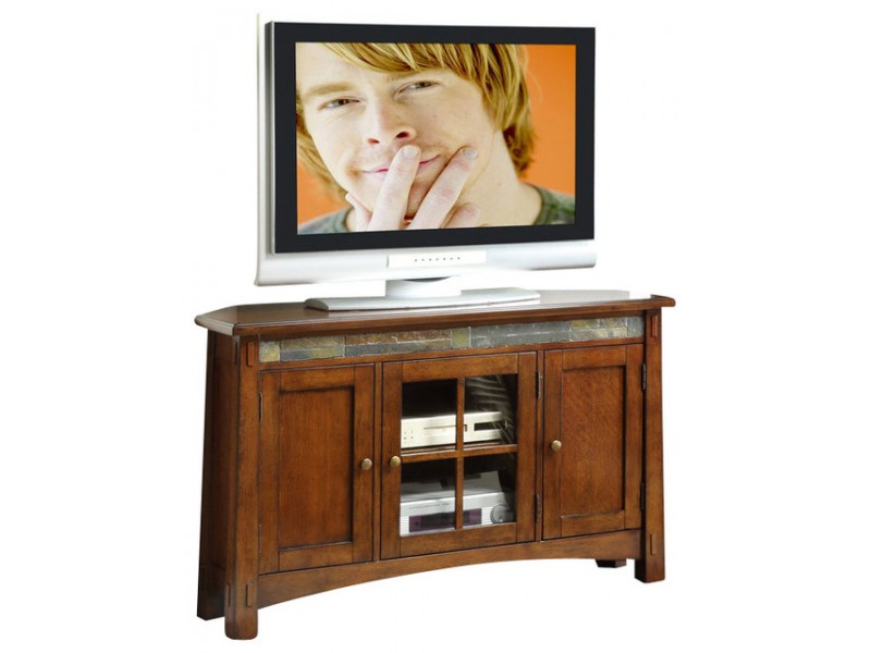 Craftsman Home Corner TV Console