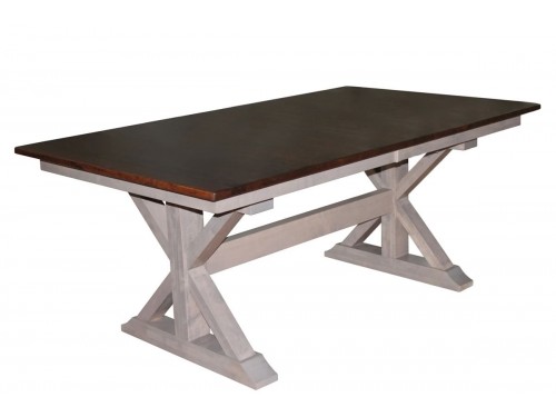 X-Base Double Pedestal Table