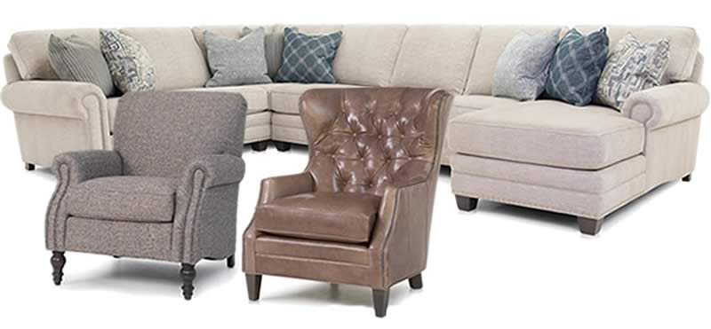 Smith Brothers Sectional and Chairs