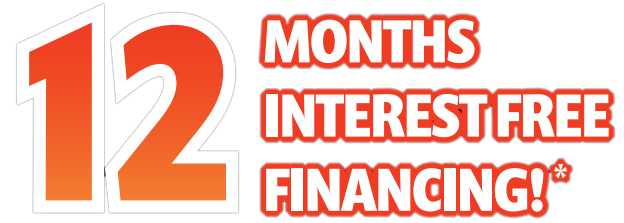 12 Months No Interest Financing*