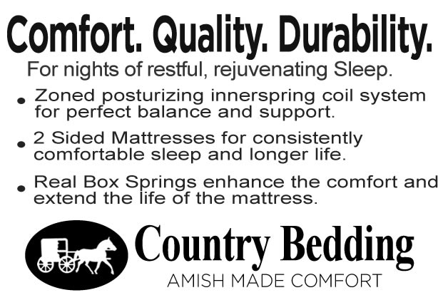 Amish made 2-sided Mattresses